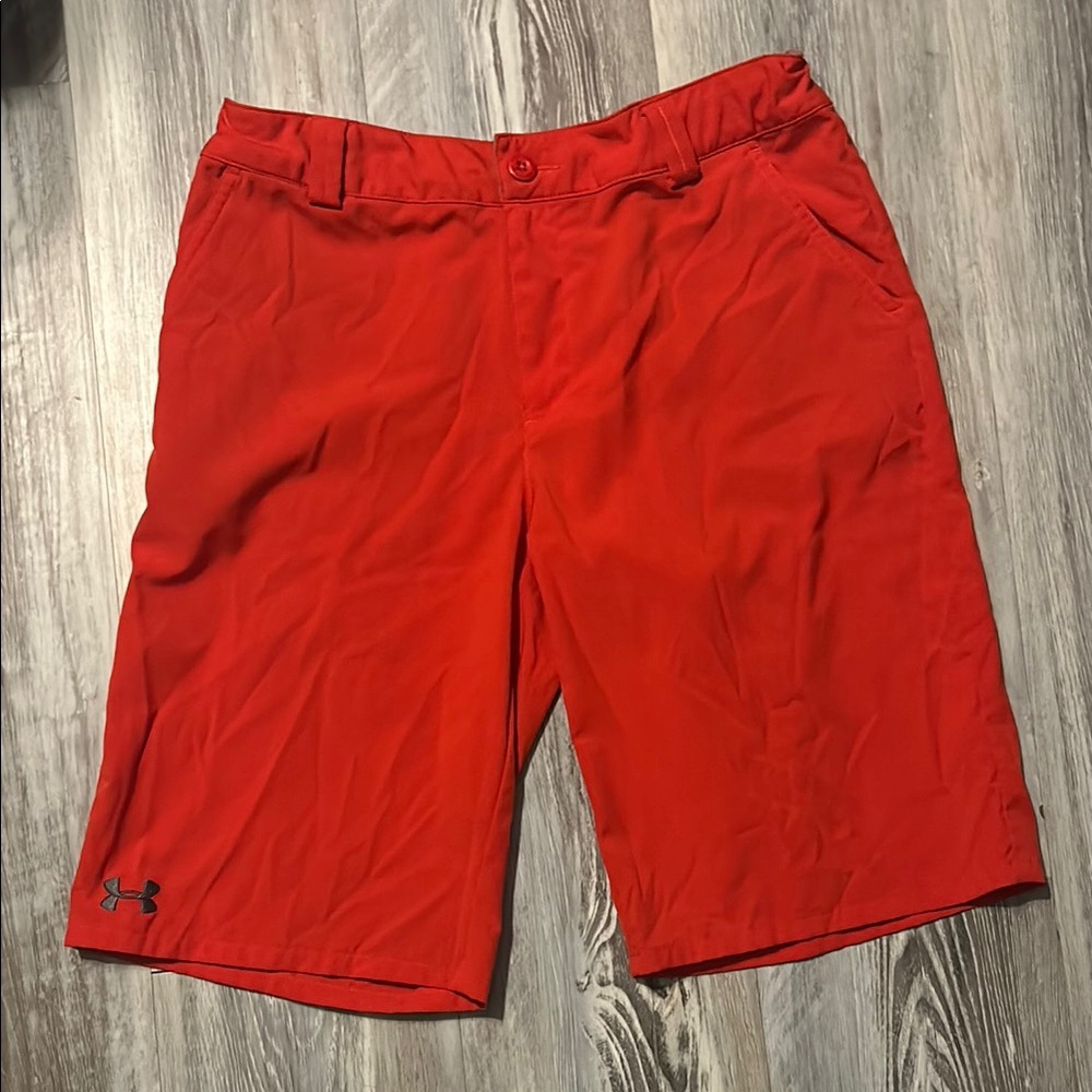 Under Armour Kids Vibrant Orange Shorts